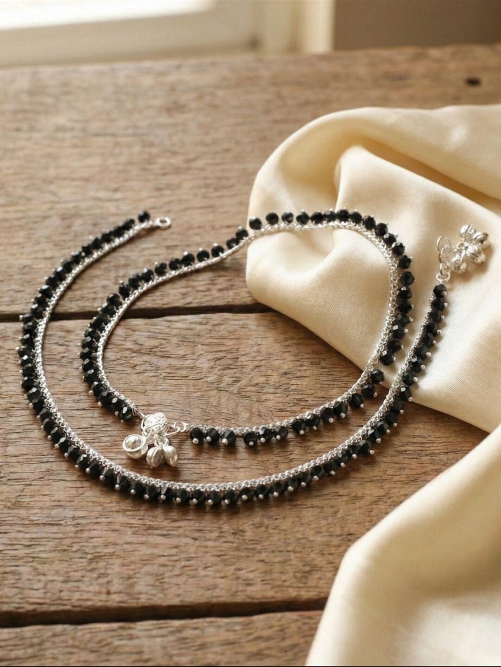 Silver Payal Anklets